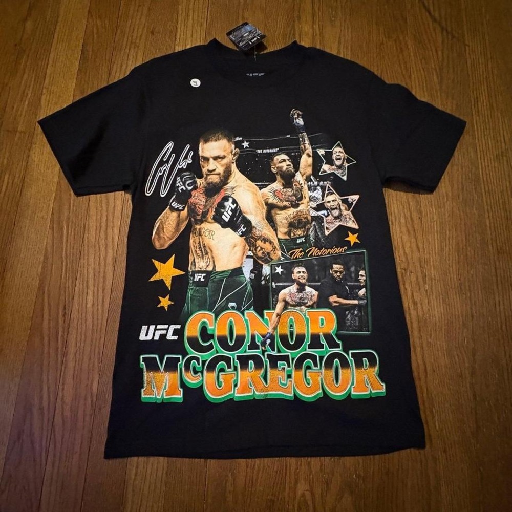 NWT UFC Conor McGregor "The Notorious" Vintage Style Graphic T-Shirt Men's Small